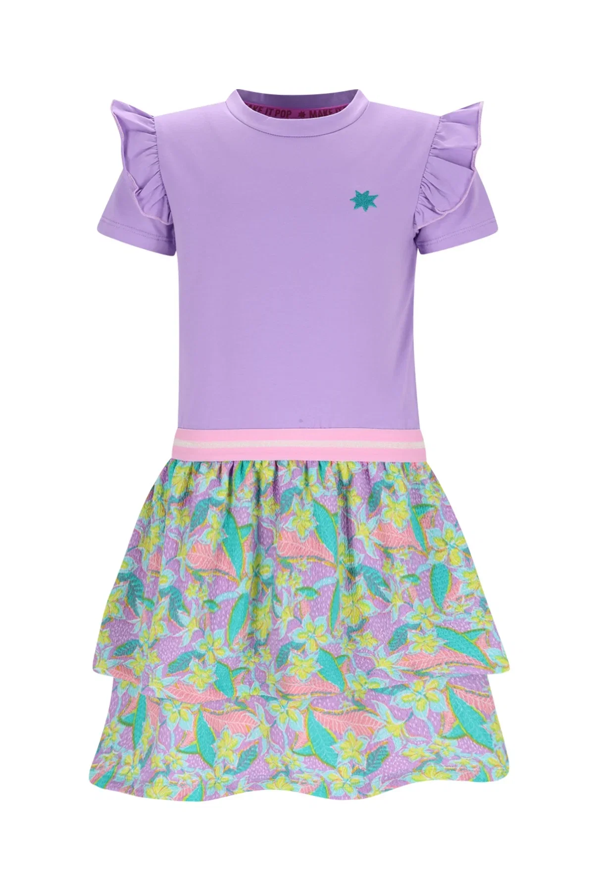 Image of B.Nosy girls dress Dua Pink Lavendula