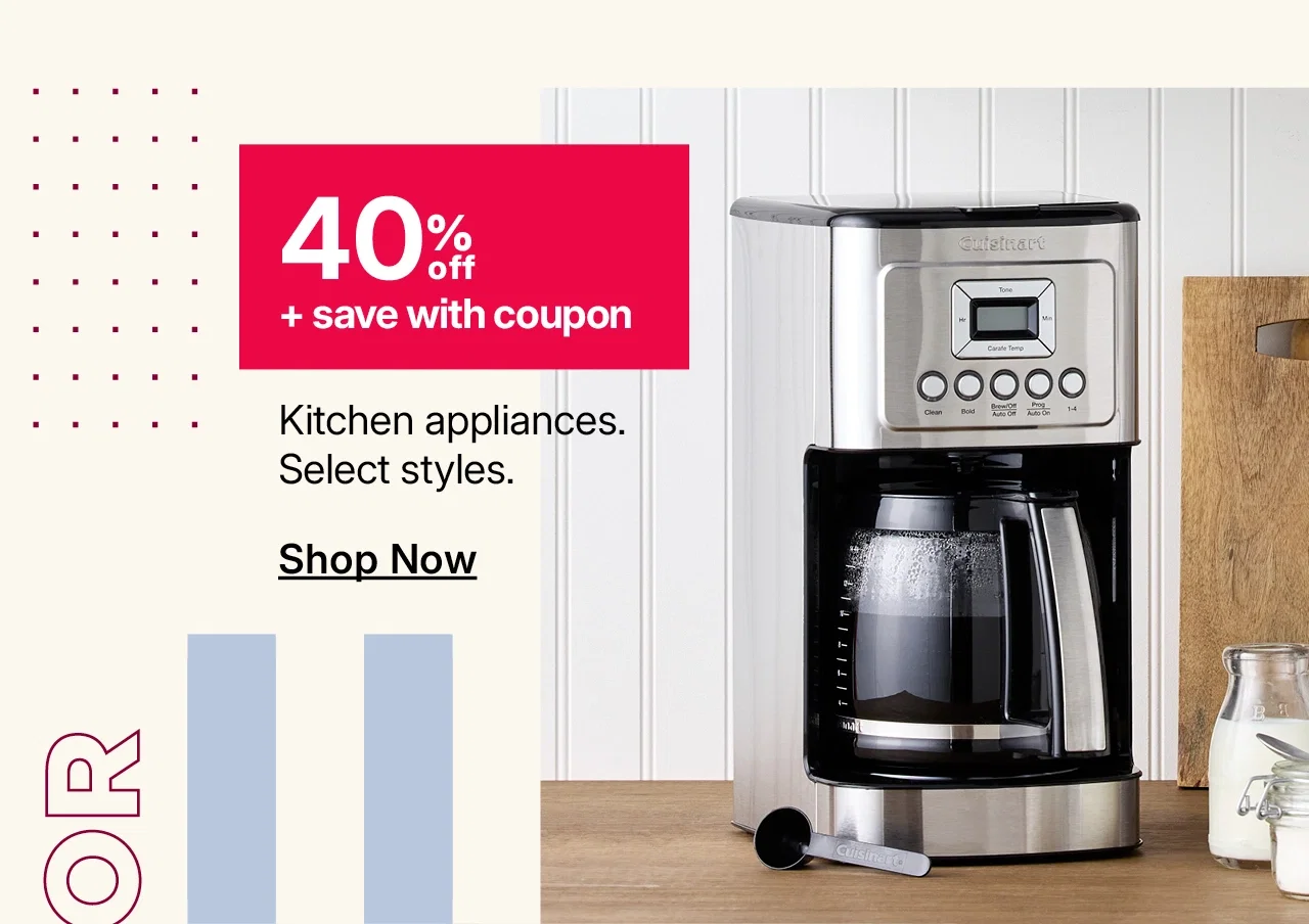 40% off kitchen appliances
