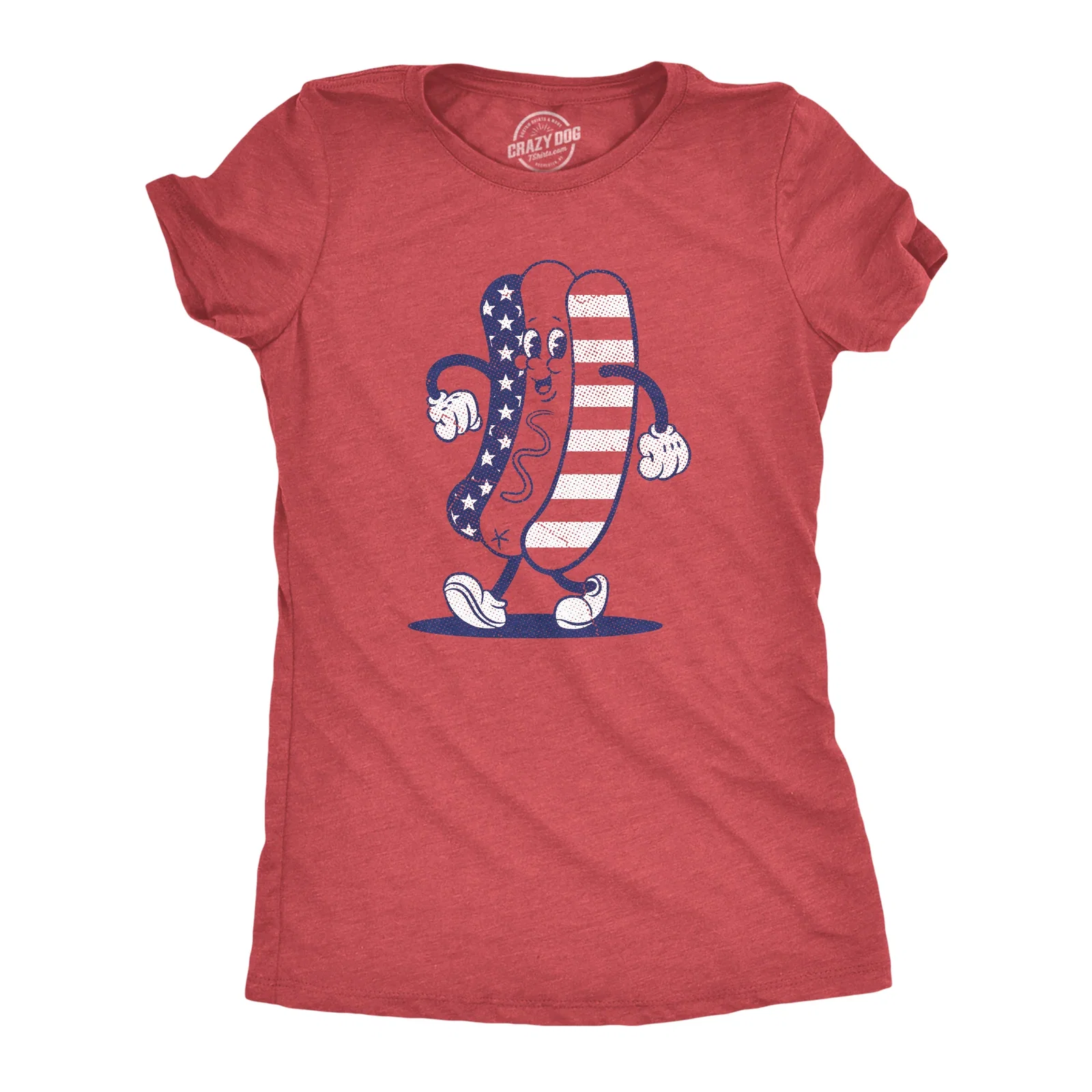 Image of Fourth Of July Hotdog Women's T Shirt