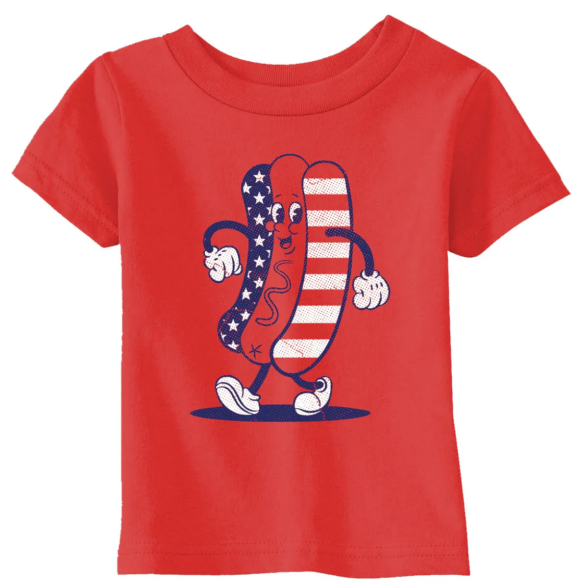 Image of Fourth Of July Hotdog Toddler T Shirt