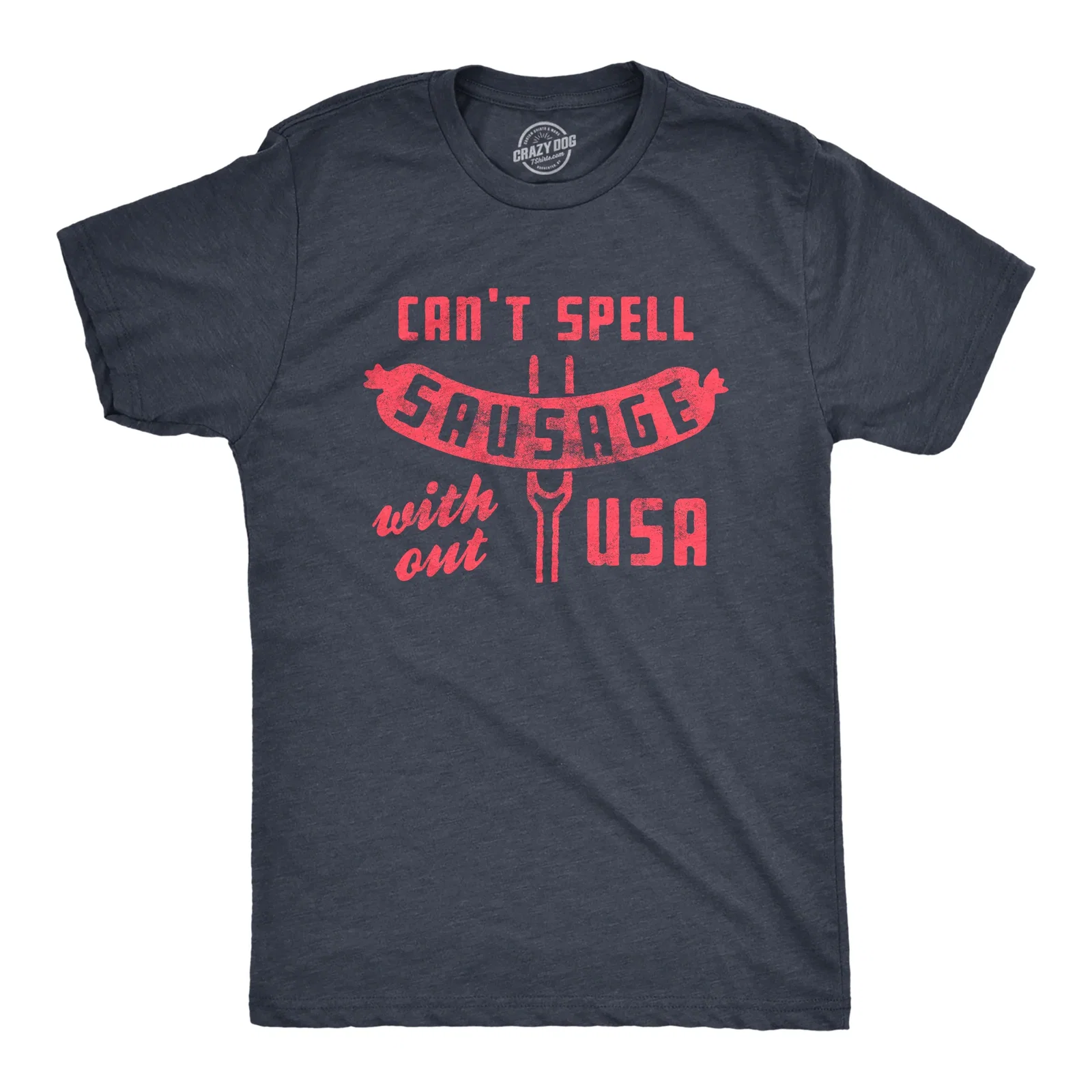 Image of Can't Spell Sausage Without USA Men's T Shirt