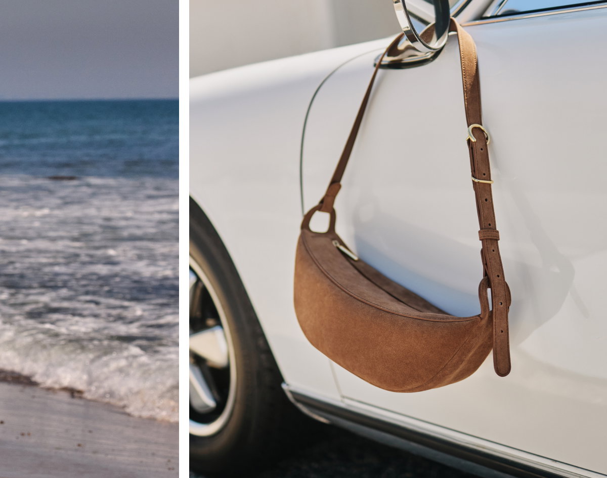New Paloma Sling Bag Cognac Suede