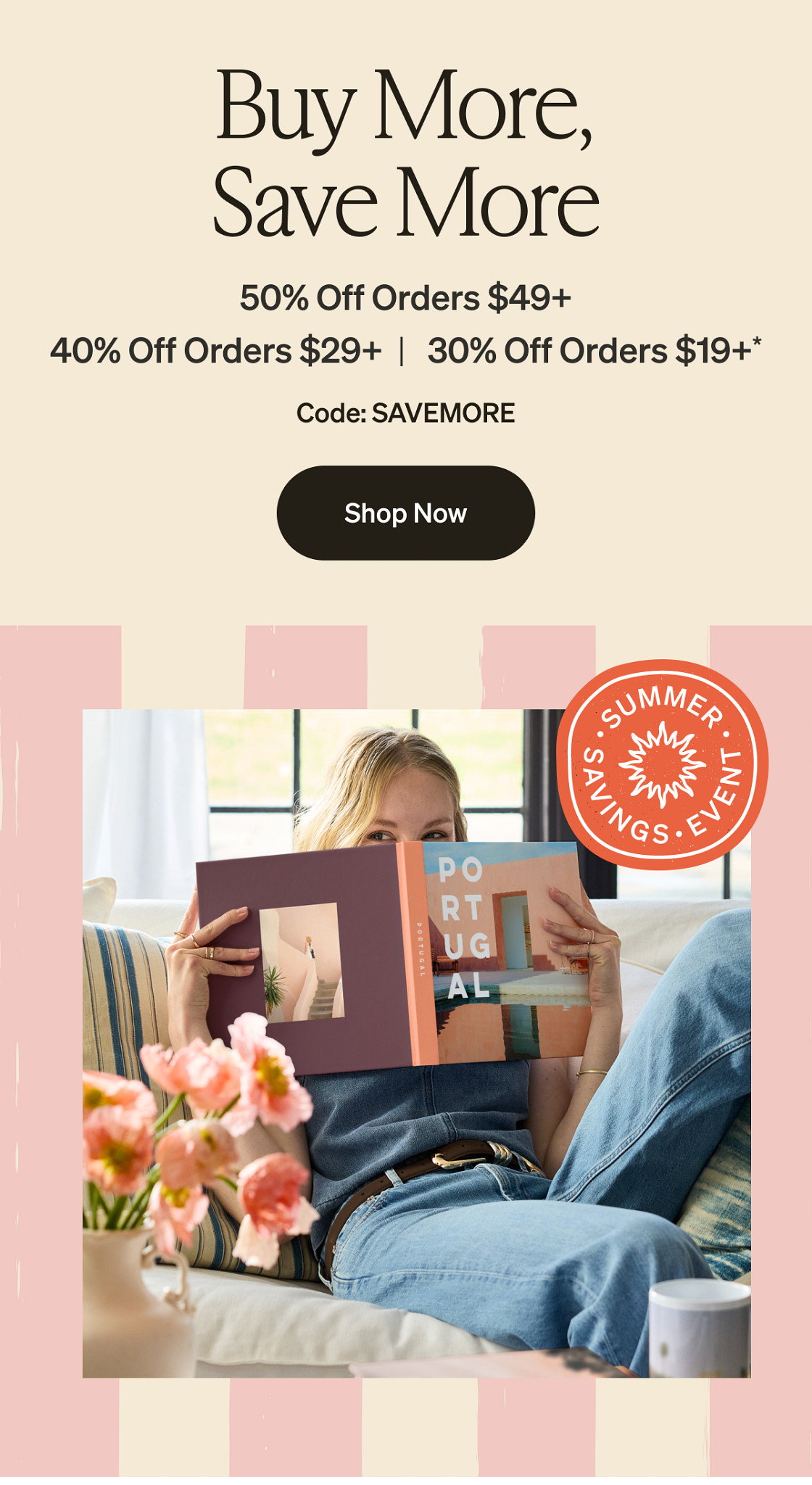 50% Off Qualified Orders