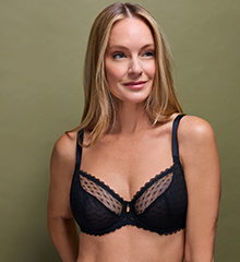 Signature Plunge Underwire Bra Black 36D