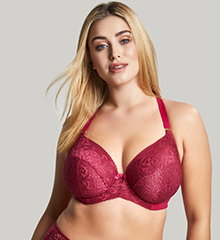 Estel Plunge Underwire Bra Berry 38D