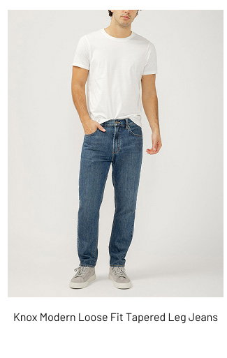Knox Modern Loose Fit Tapered Leg Jeans