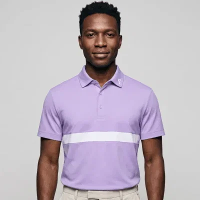Image of J Lindeberg Retro TT Golf Polo Shirt