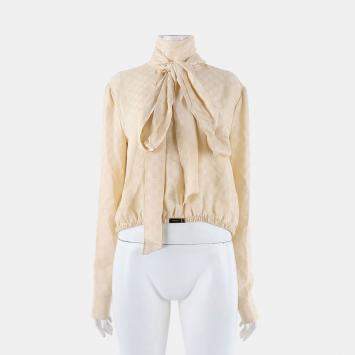 Silk Long-Sleeve Blouse