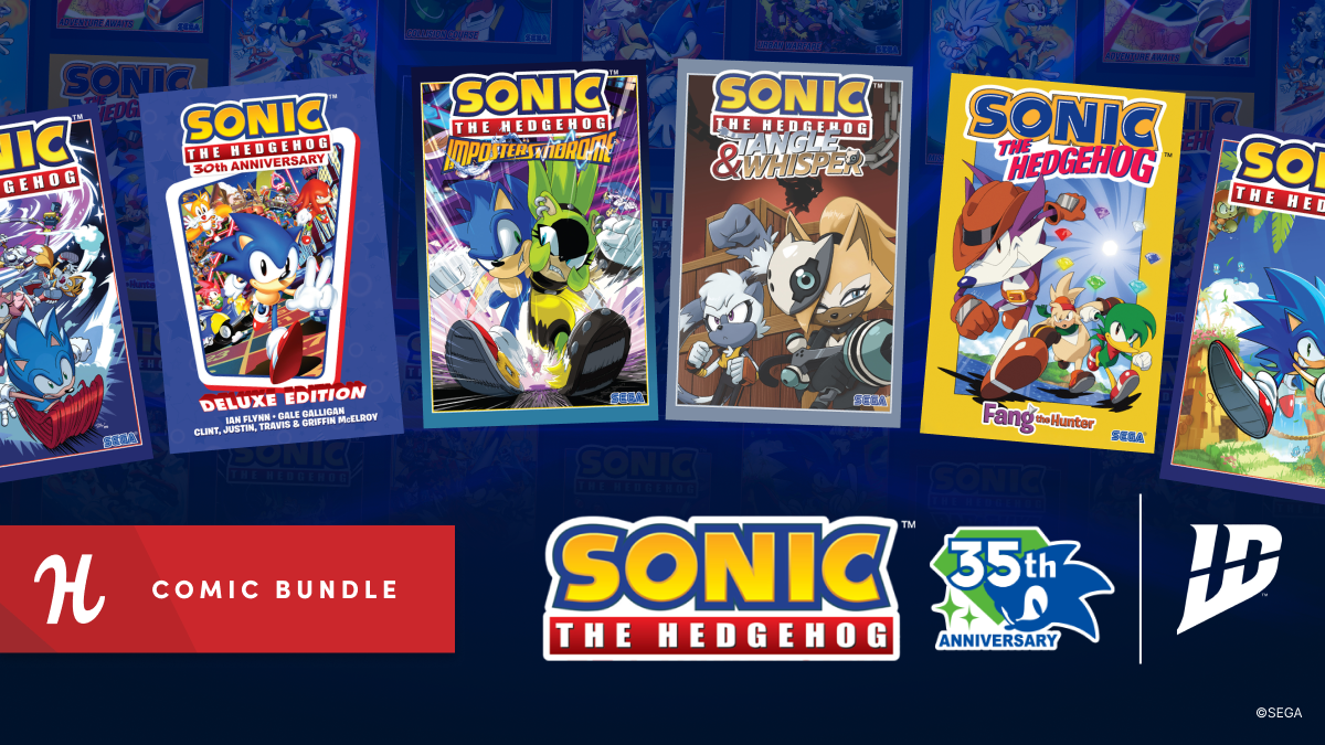 What mischief have Sonic, his pals, and Dr. Eggman gotten into outside of the classic video games? Find out in this bundle of Sonic the Hedgehog comics in celebration of Sonic’s 35th Anniversary! 