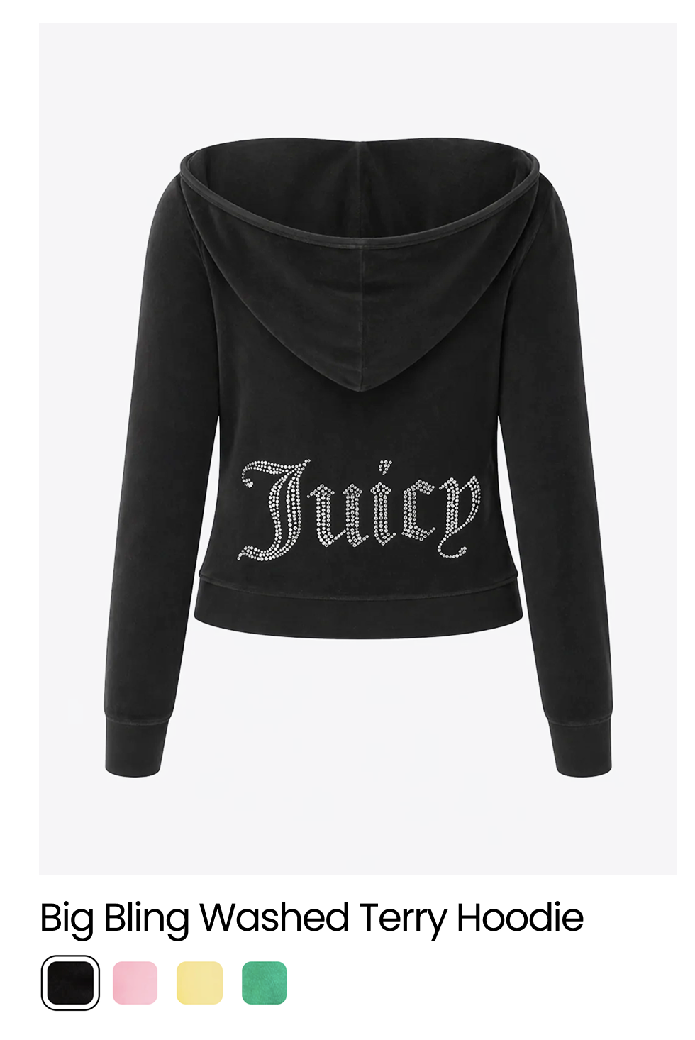 Big Bling Washed Terry Hoodie