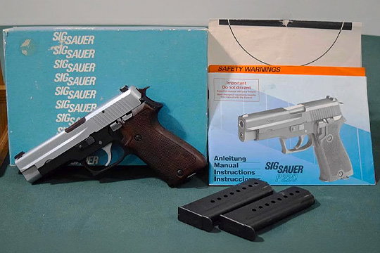 1987 SIG SAUER P220 38 Super Auto Stainless Slide #'s Matching - Rare