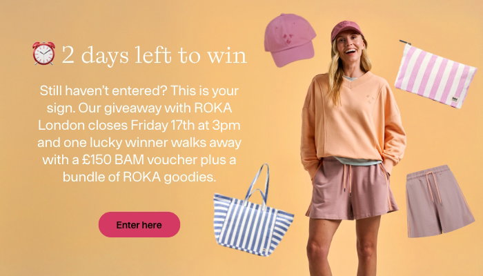 ROKA London X BAM giveaway. Enter here.