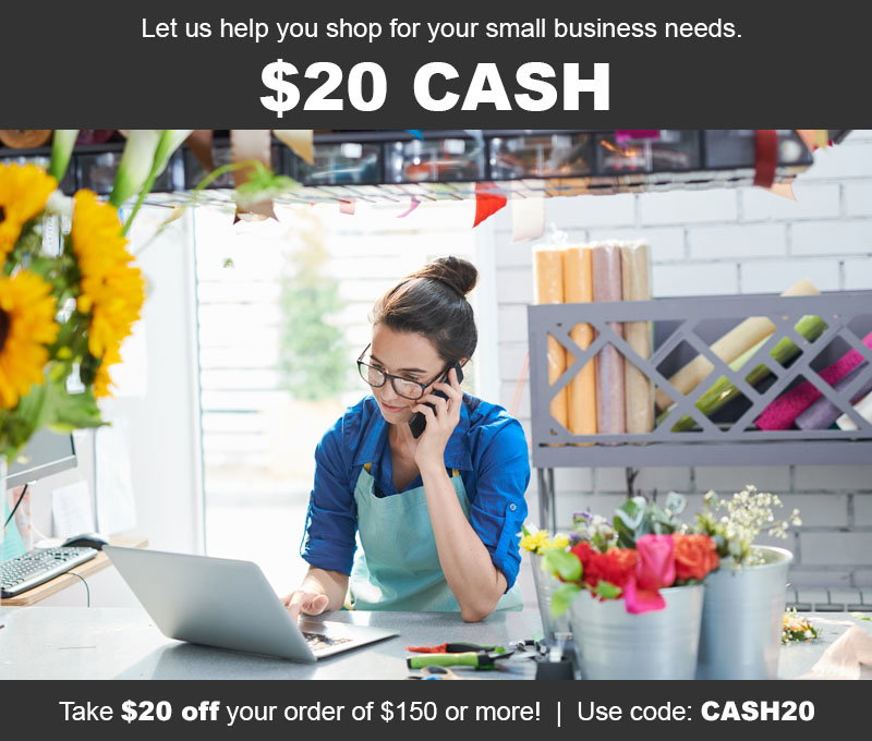 $20 off your order of $150 or more.