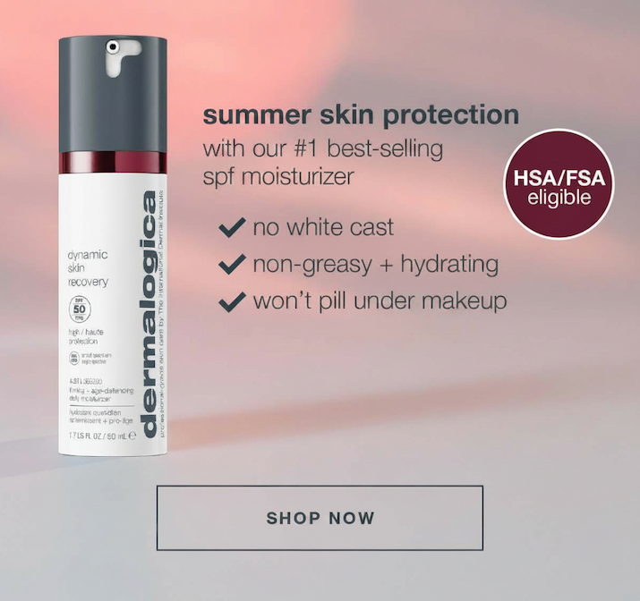 summer skin protection with our #1 best-selling spf moisturizer | no white cast, non-greasy + hydrating, won't pill under makeup | SHOP NOW | HSA/FSA eligible