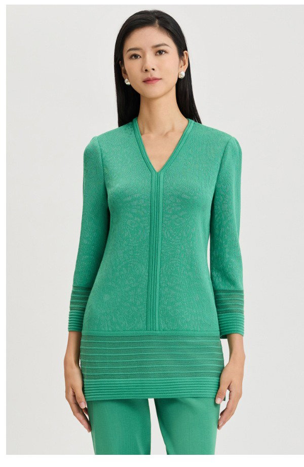 Classic Burnout Medallion Soft Knit Tunic