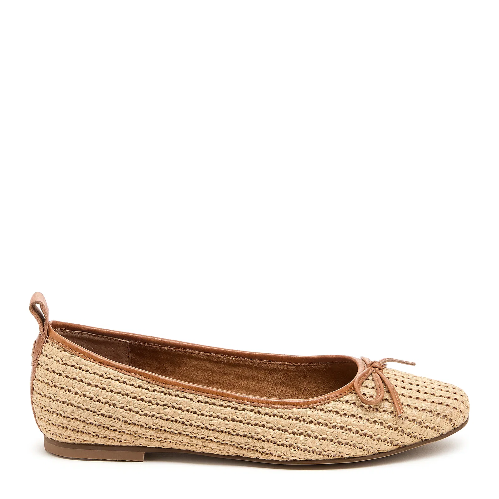 Image of Frankie Natural Raffia Ballet Flats