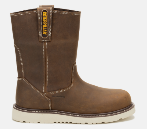 CAT Footwear - Men's Reclaimer Wedge 10-inch Welly Waterproof Steel Toe Work Boot  - Pyramid colorway.