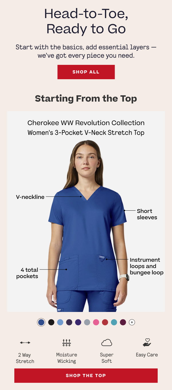 Shop the 3-Pocket V-Neck Stretch Top