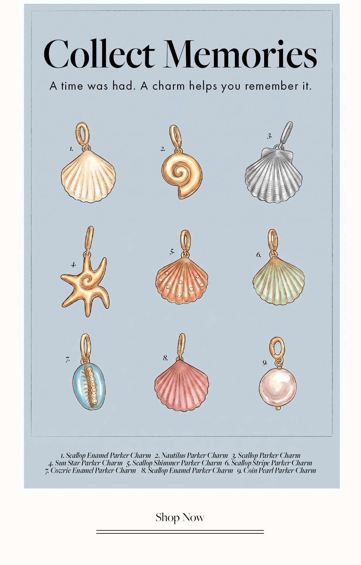 Collect Memories. Shop Charms.