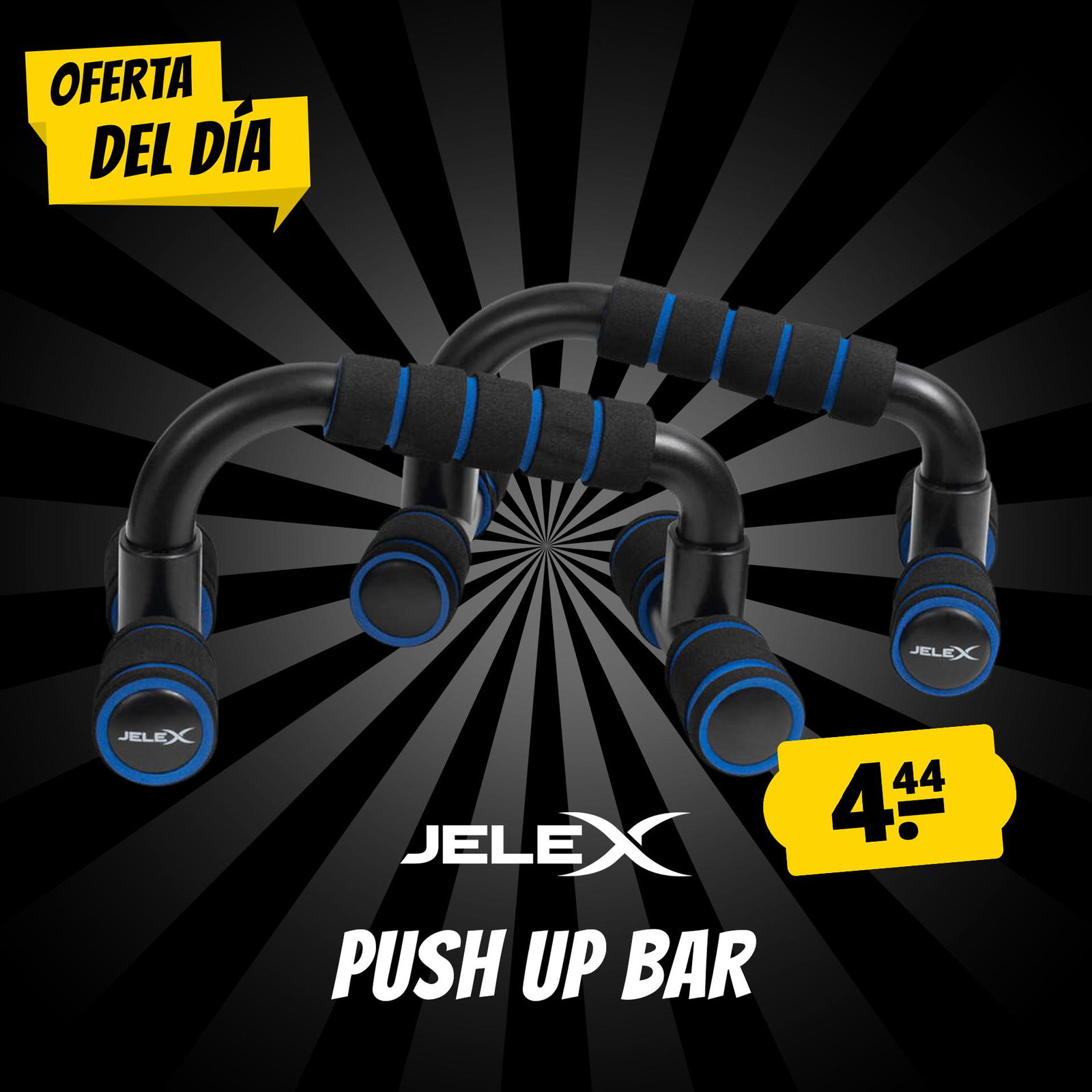 jelex gain hard push up bar agarres para flexiones