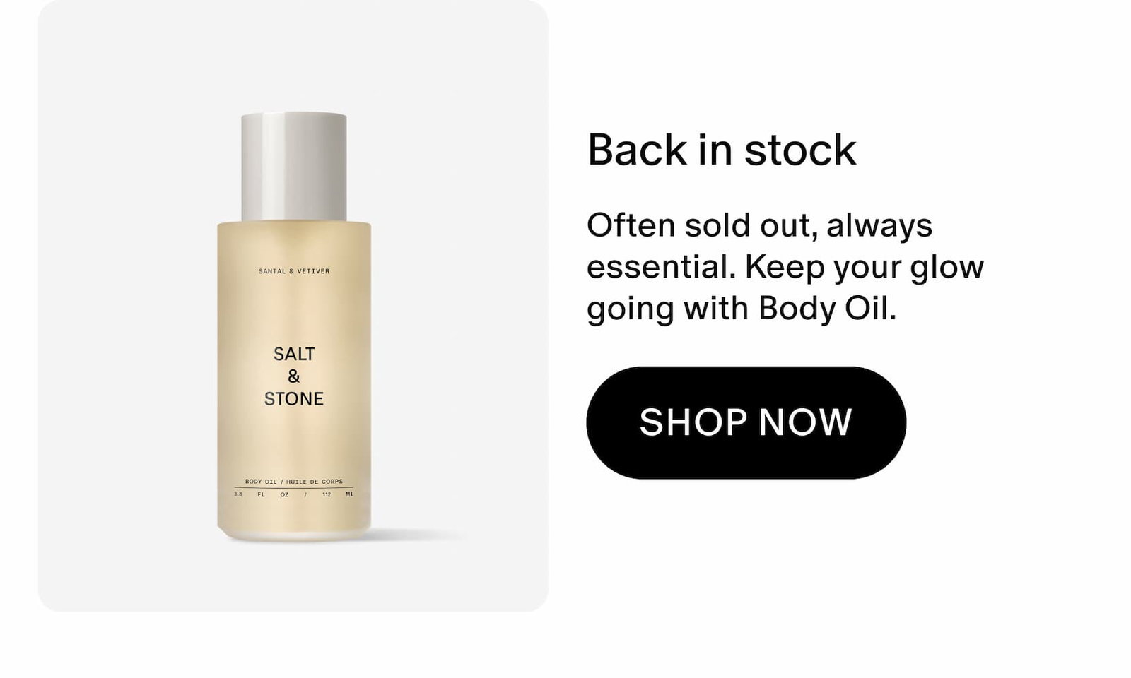 back in stock