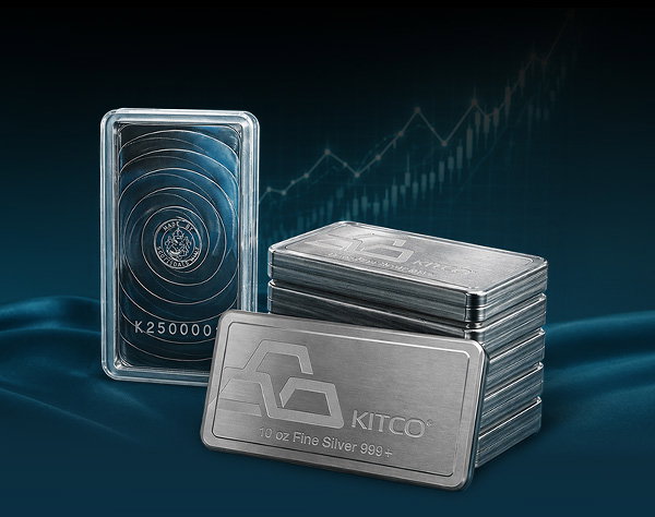 10 oz Silver Kitco Stacker Bar
