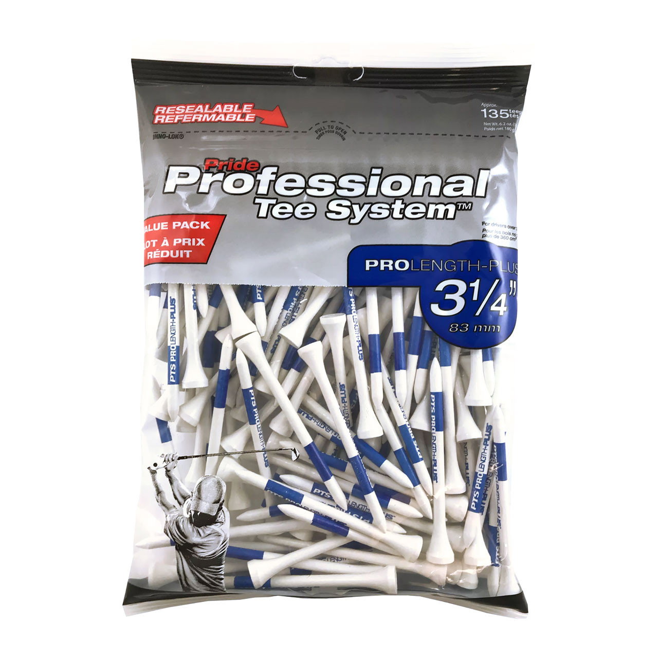 Pride PTS White Hardwood Tees