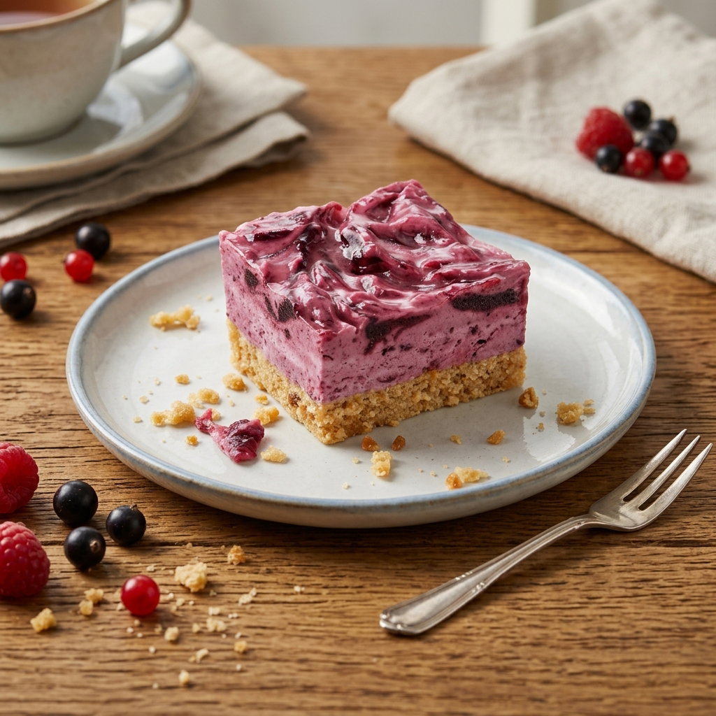Cheesecake Cassis Schnitte 1400 gram Schoonheidsfoutje