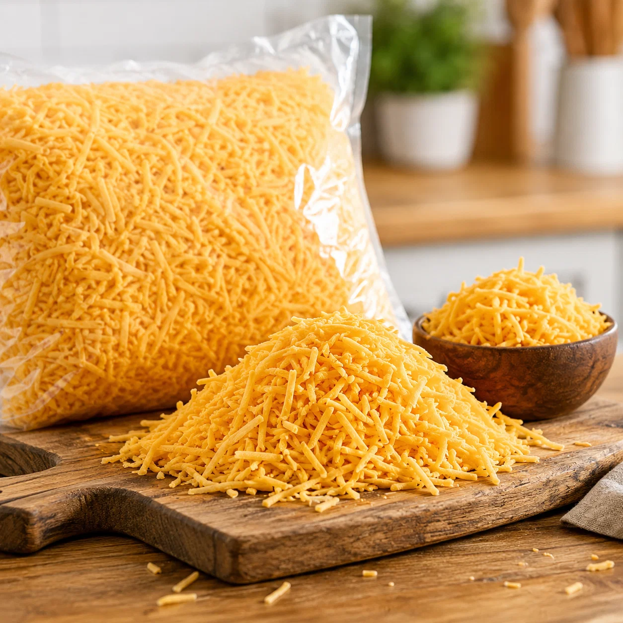 Cheddar geraspt 10 x 1 kg