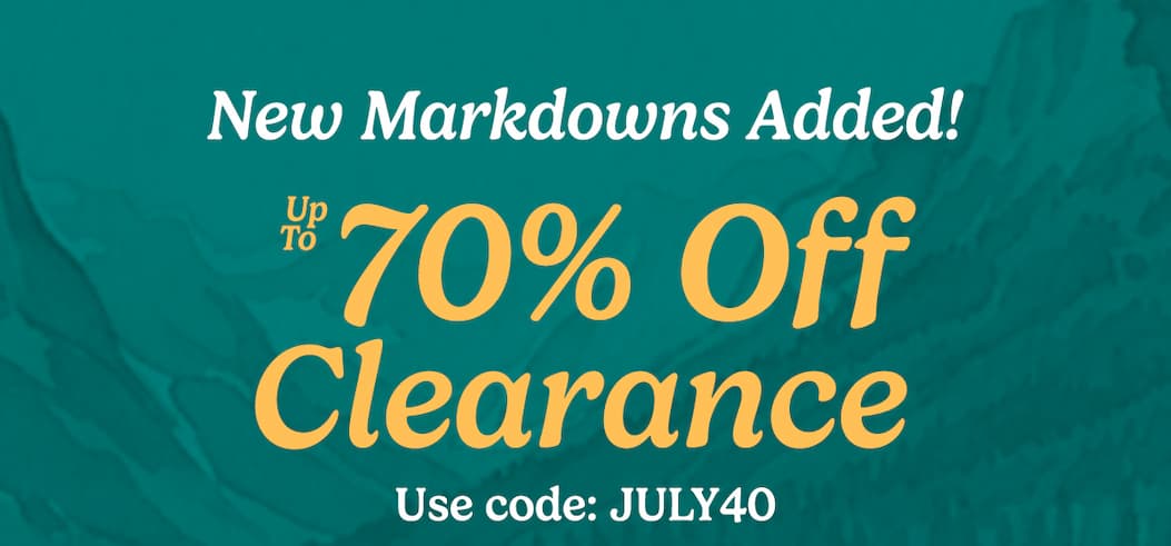 Take an Extra 40% Off Clearance