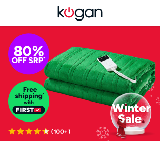 Kogan Washable Electric Heated Throw Blanket (Green, 200 x 180cm) Product Image