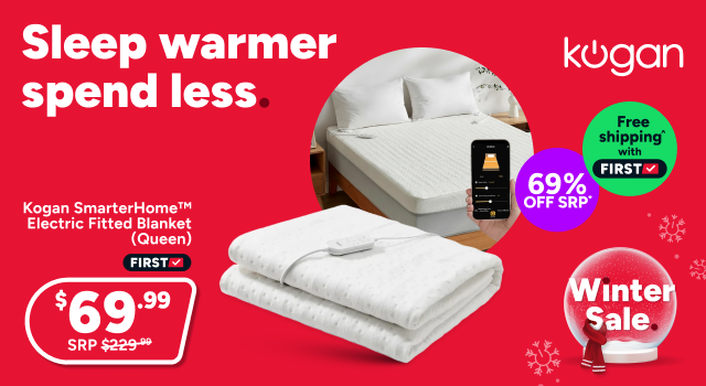 Kogan SmarterHome™ Electric Fitted Blanket (Queen)