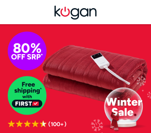 Kogan Washable Electric Heated Throw Blanket (Red, 200 x 180cm) Product Image
