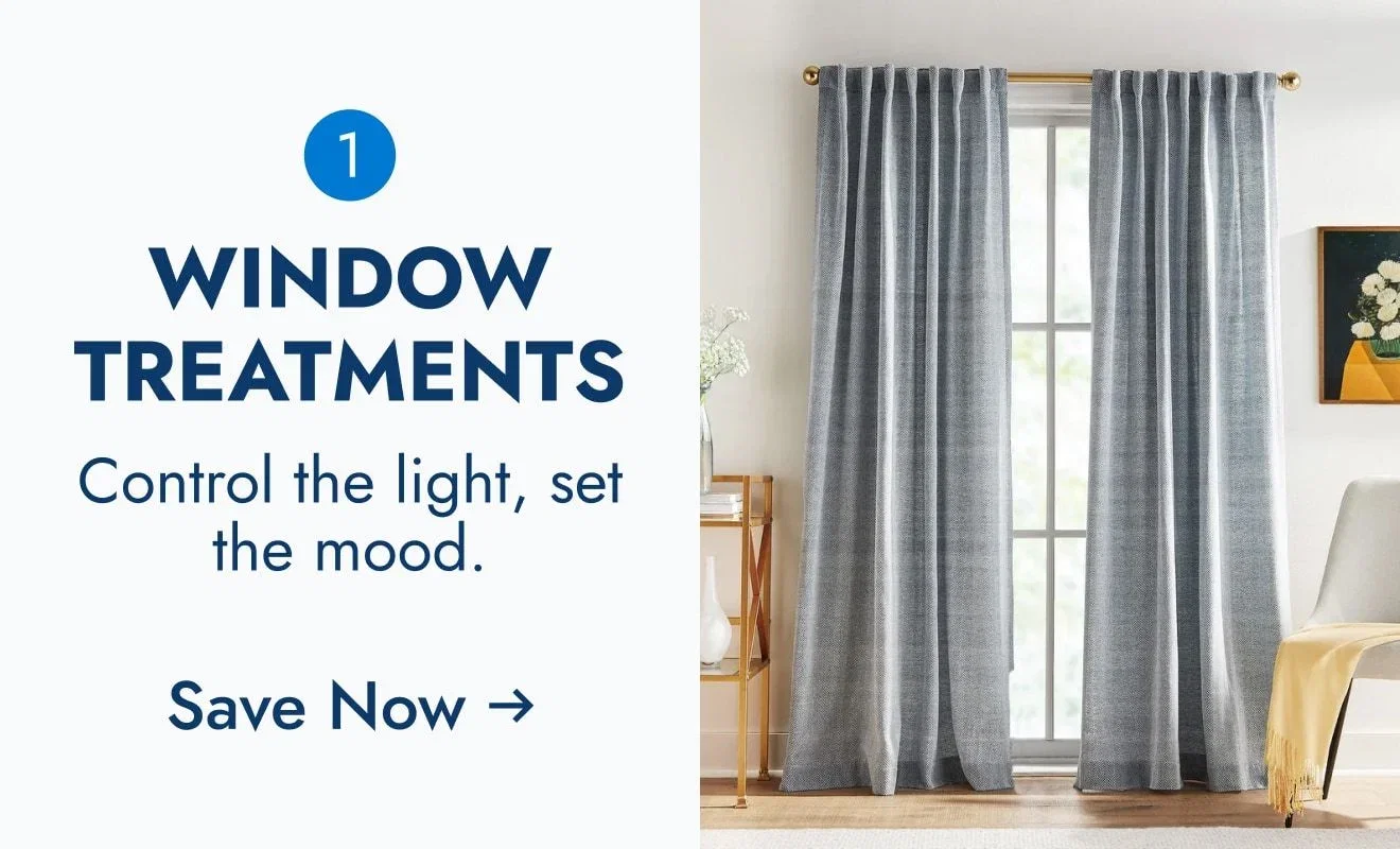 Window Treatments - Control the light, set the mood