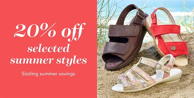 20% off selected summer styles