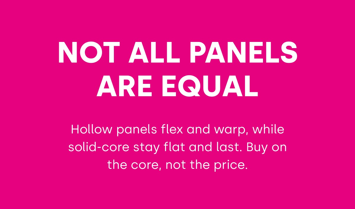 NOT ALL PANELS ARE EQUAL