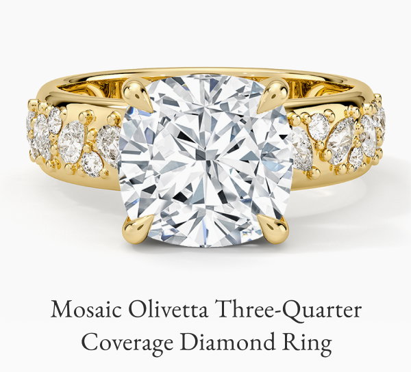 Mosaic Olivetta Three-Quarter Coverage Diamond Ring