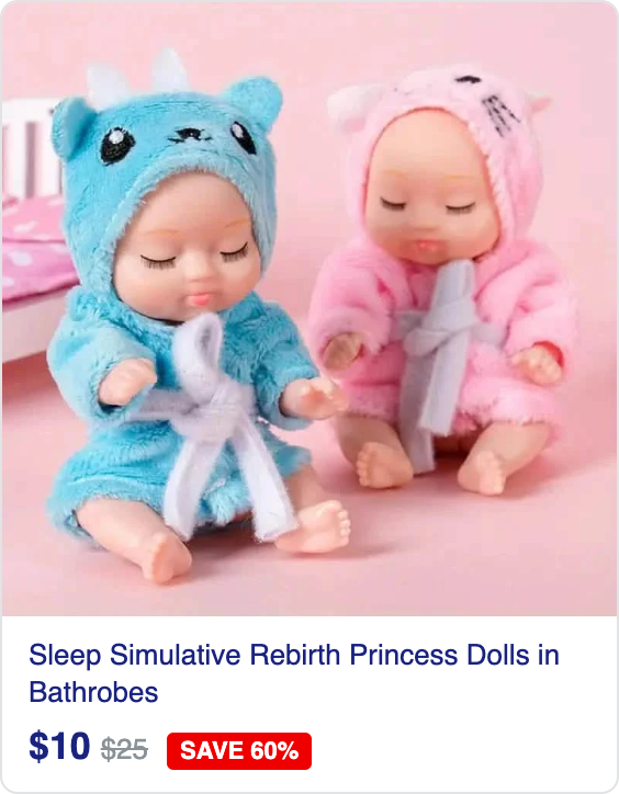 Sleep Simulative Rebirth Princess Dolls in Bathrobes