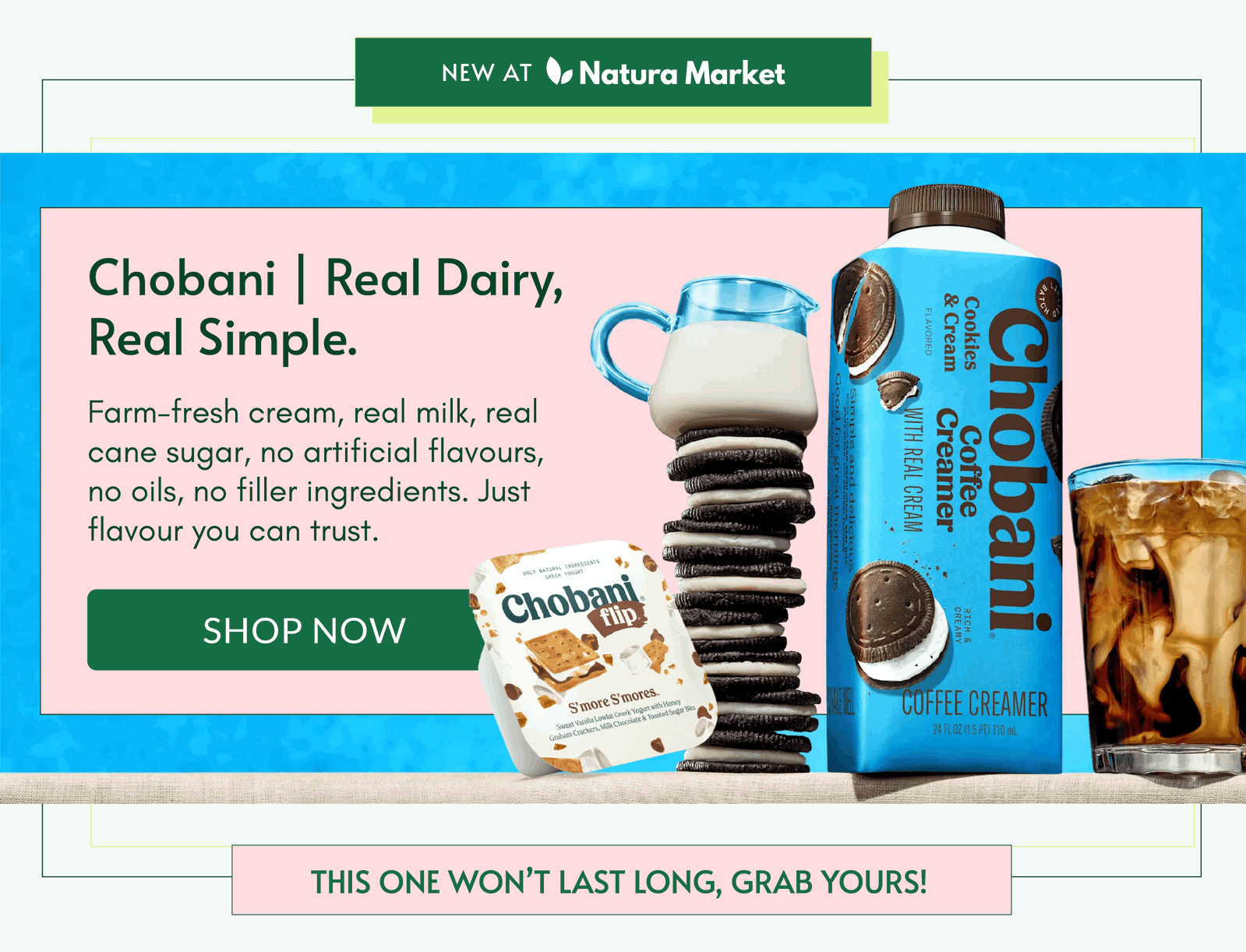 PRODUCT BANNER / CHOBANI / NEW LAUNCH