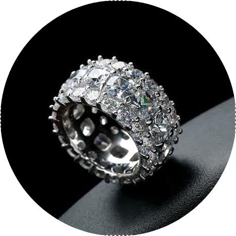 Eternity Cushion Cut Wedding Band Eternity Band For Women