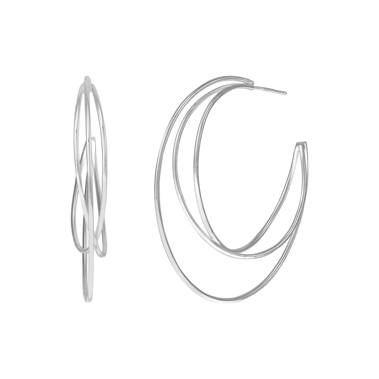 Whirligig Hoop Earrings