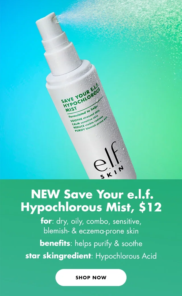 Save Your e.l.f. hypochlorous Mist