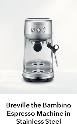 Breville the Bambino Espresso Machine in Stainless Steel