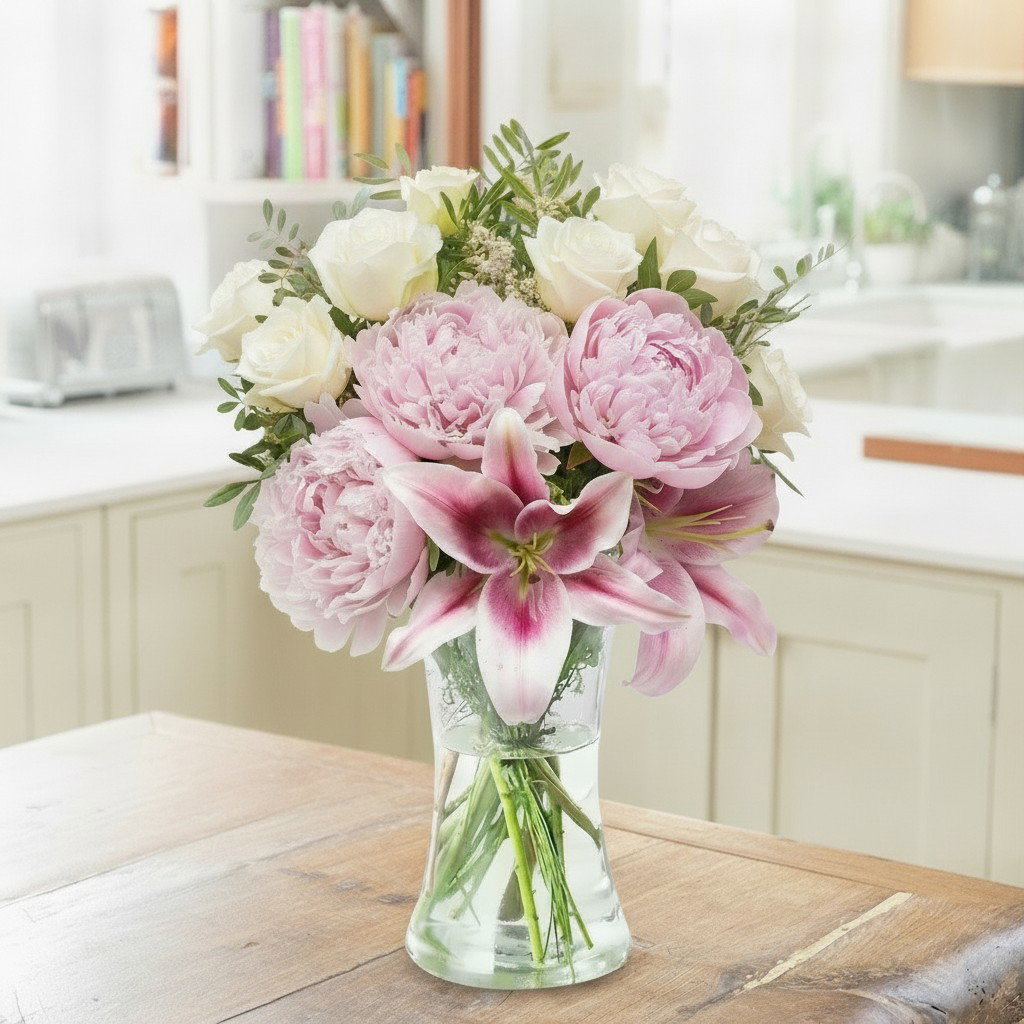 Image of Peony, Rose & Lily