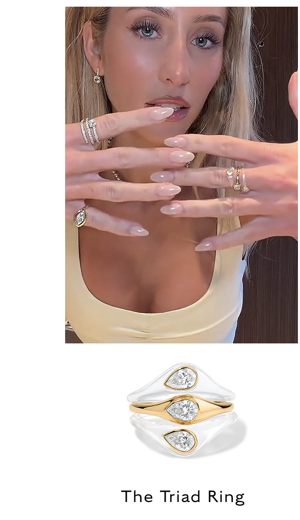 Alix Earle In the Triad Ring Set 