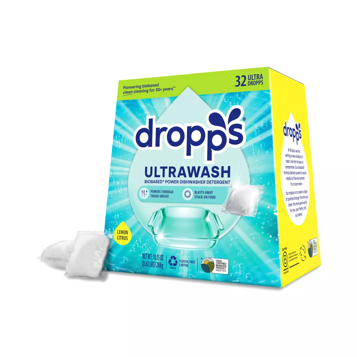 UltraWash Dishwasher Detergent Pods, Lemon Citrus