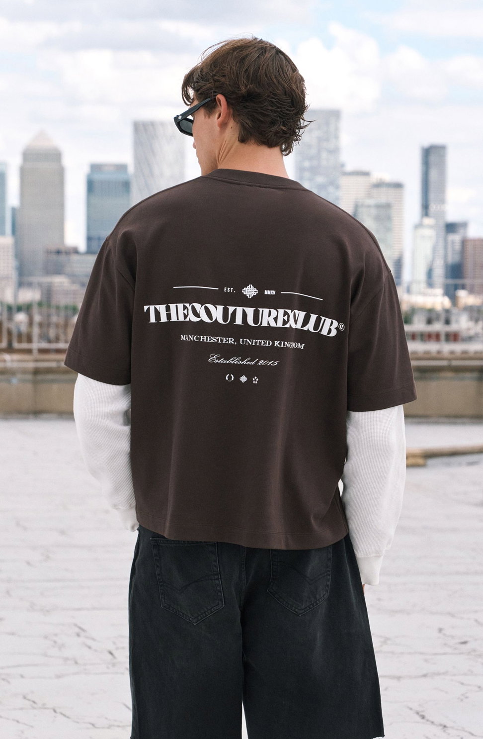 WAFFLE DOUBLE LAYER GRAPHIC T-SHIRT