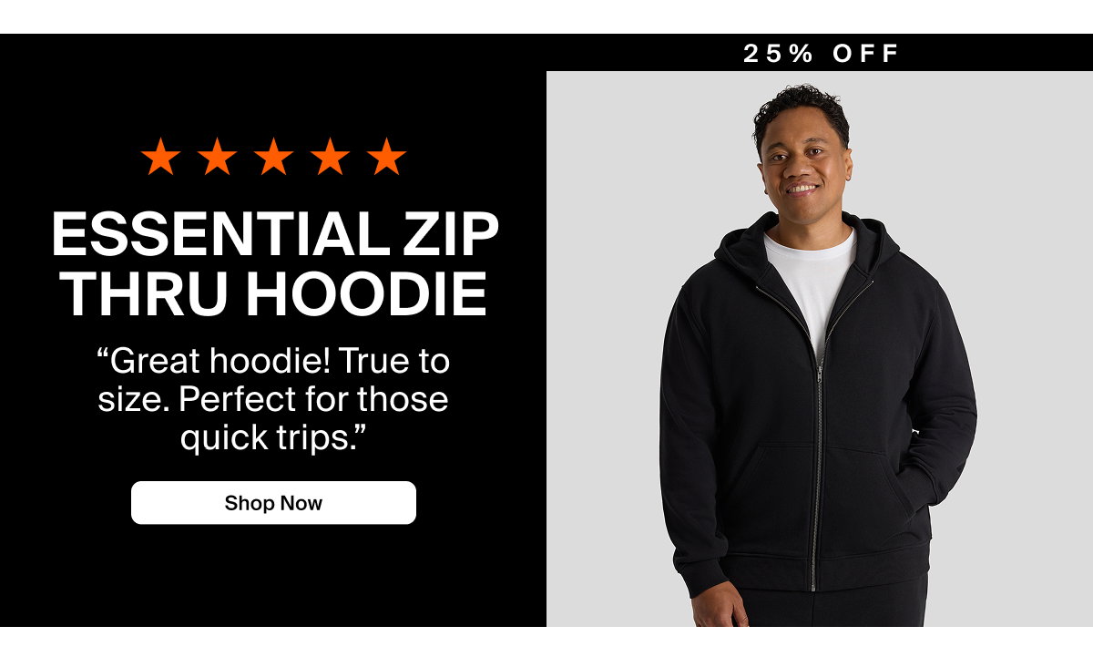 Essential Zip Thru Hoodie
