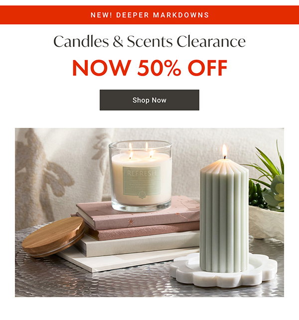 Candles & Scents Clearance - 50% OFF - Shop Now