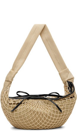 Beige Fortune Croissant Filt Bag - LEMAIRE